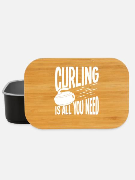 Curling Ist Alles, Was Du Brauchst - Lunch Box - Schwarz