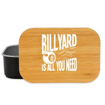 Billyard est tout ce dont vous avez besoin - Amoureux de la piscine - Boîte à goûter - noir - Devant
