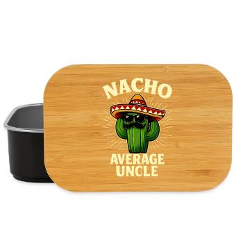 Non, oncle moyen, Nacho, oncle moyen. - Boîte à goûter - noir - Devant