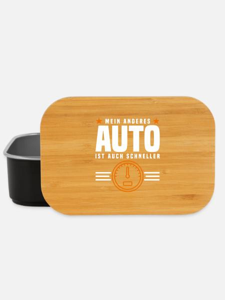 Auto Spruch - Lunch Box - Schwarz