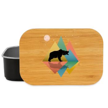 Bear In The Mountains  - Lunch Box - black - Front