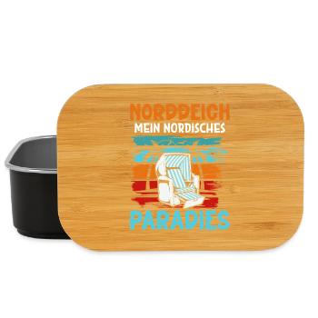 North Sea NORTH DIKE MY NORDIC PARADISE Funny - Lunch Box - black - Front