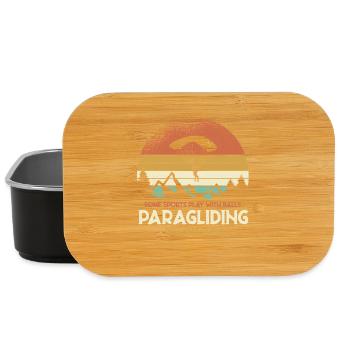 Sonnenuntergang Paragliding Motiv - Lunch Box - Schwarz - Vorne
