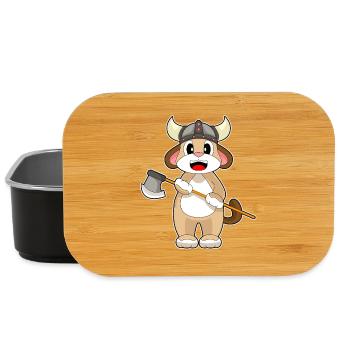 Hache Viking de chien - Boîte à goûter - noir - Devant