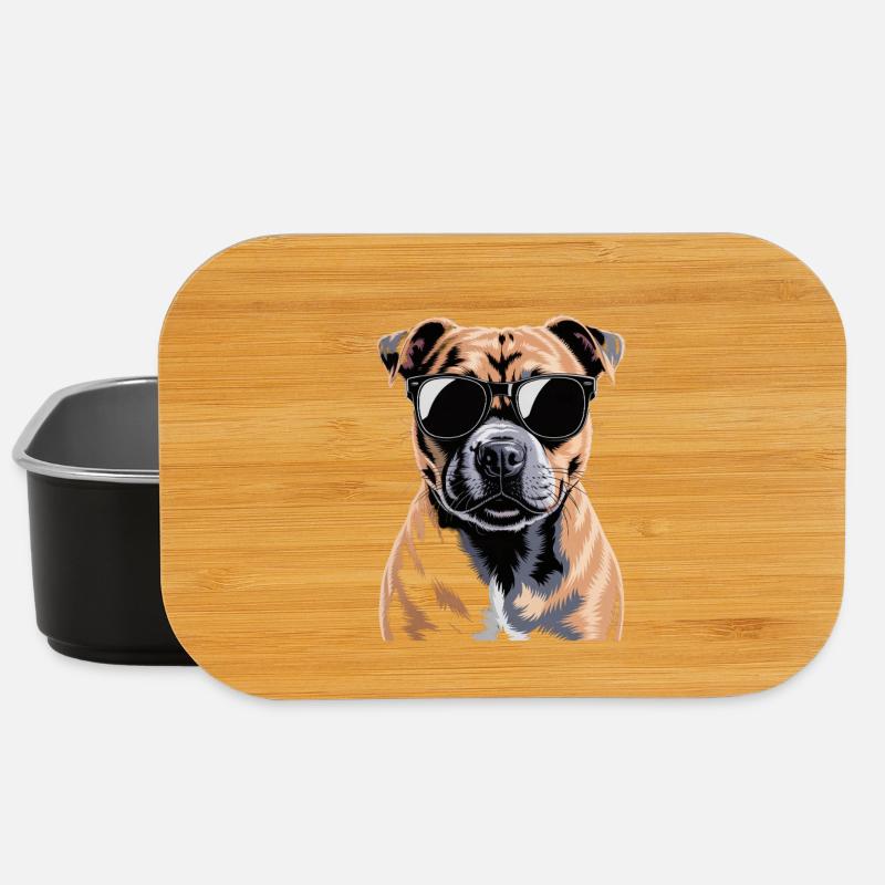 Staffordshire Bull Terrier - Lunch Box - black
