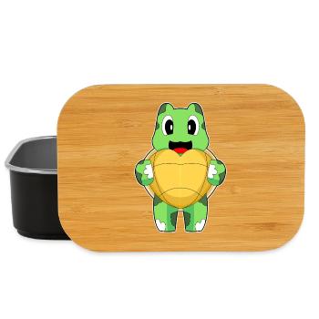 Turtle Heart - Lunch Box - black - Front