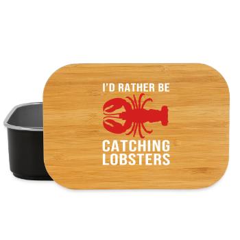 Languste Meeresfrüchte Lobster Hummer - Lunch Box - Schwarz - Vorne