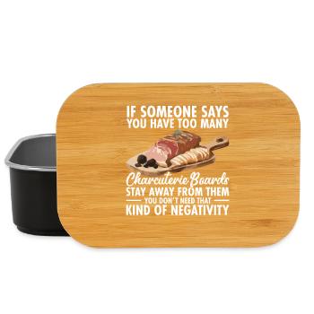 Plateau des amateurs de charcuterie Préparation d’un plateau de fromages - Boîte à goûter - noir - Devant