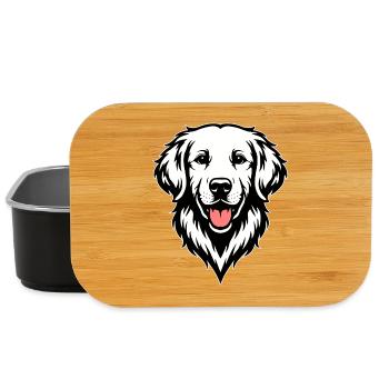 Golden Retriever - Lunch Box - black - Front
