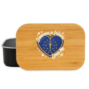 Indiana Herz Liebe Im Staat - Lunch Box - Schwarz - Vorne