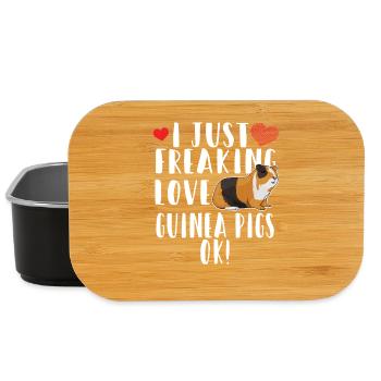 Ich liebe Meerschweinchen einfach, okay - Lunch Box - Schwarz - Vorne