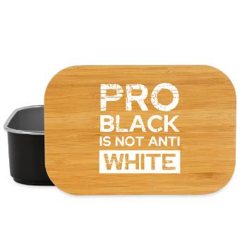 Pro Black Nicht Anti White - Lunch Box - Schwarz - Vorne