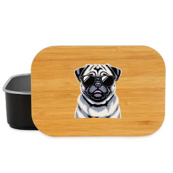 Mops - Lunch Box - Schwarz - Vorne