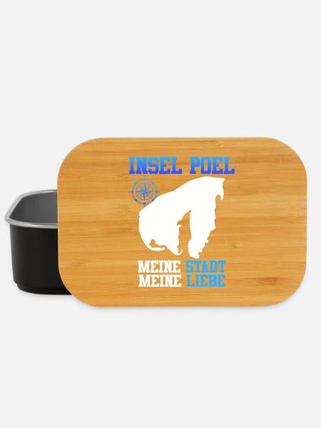 INSEL POEL MEINE STADT MEINE LIEBE Lustiges - Lunch Box - Schwarz