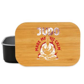 Judo Made Me This Calm Martial Arts - Lunch Box - black - Front