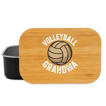 Volleyball Grandma – Stolze Oma - Lunch Box - Schwarz - Vorne