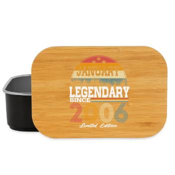 Legenden-wurden-im-Januar-2006-geboren - Lunch Box - Schwarz - Vorne