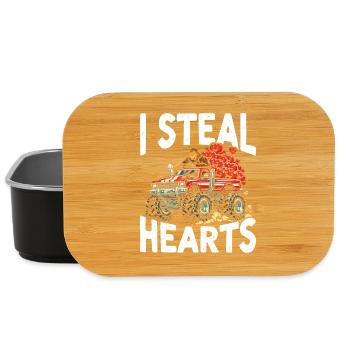 I Steal Hearts Monster Truck - Lunch Box - black - Front