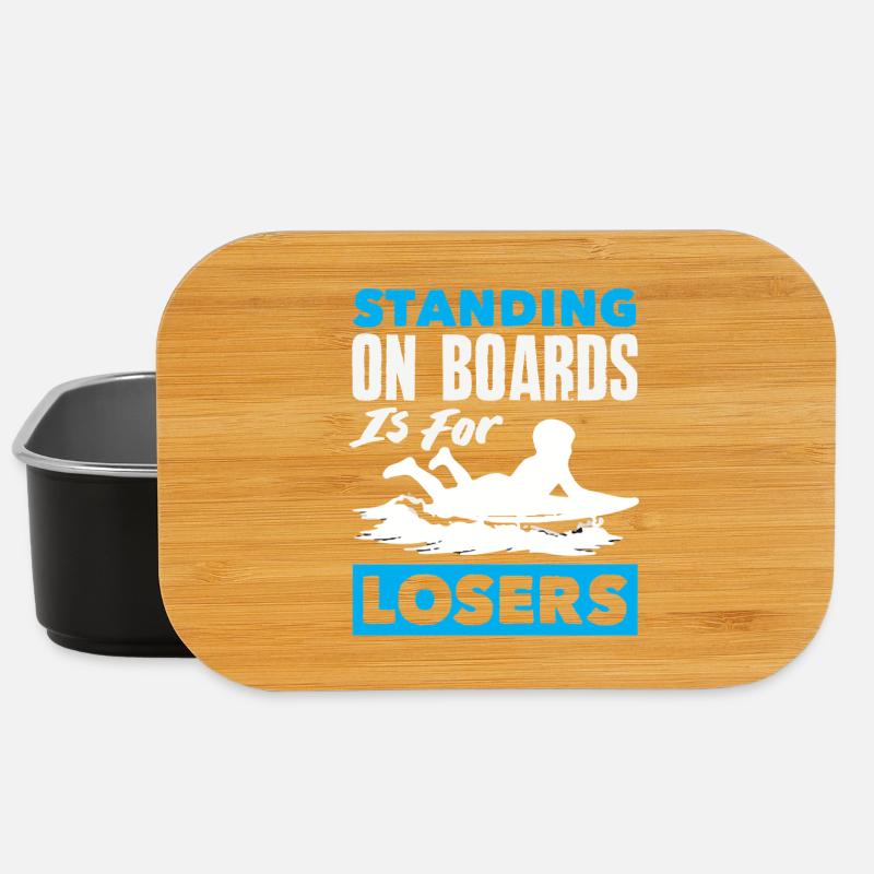 Surfen Surfboarder Bodyboarder - Lunch Box - Schwarz