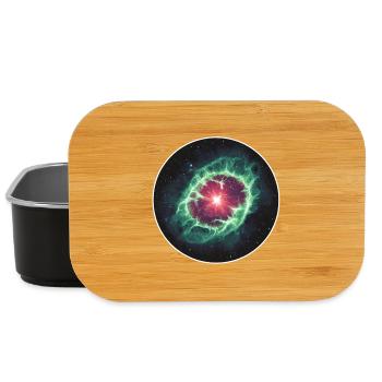 Astronomische Weltraum-Nebelschale - Lunch Box - Schwarz - Vorne