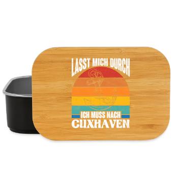 Cuxhavener LASST MICH DURCH MUSS NACH CUXHAVEN - Lunch Box - Schwarz - Vorne
