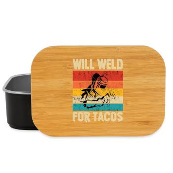 Schweißer Spruch Geschenke Für Metallbauer  - Lunch Box - Schwarz - Vorne