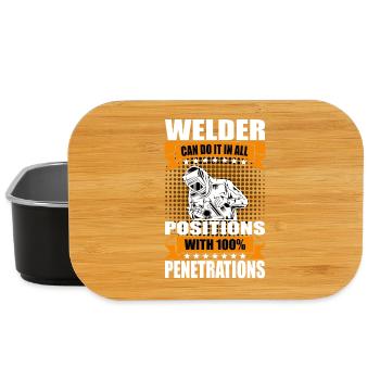 Schweißer Spruch Geschenke Für Metallbauer  - Lunch Box - Schwarz - Vorne