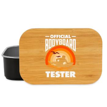 Surfen Surfboarder Bodyboarder - Lunch Box - Schwarz - Vorne