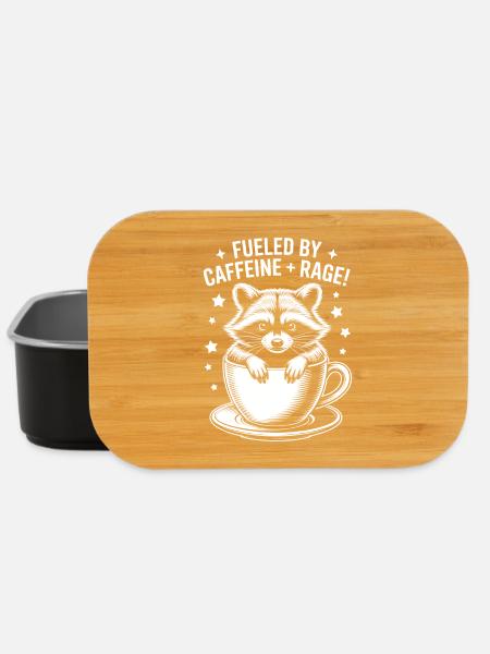 Coffee Sayings Caffeine Funny Coffee Gift - Lunch Box - black