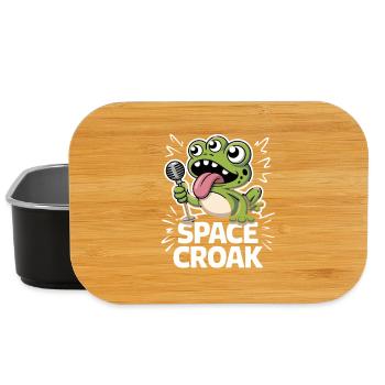  Space Croak Alien Frosch Sänger Lustiger Weltraum - Lunch Box - Schwarz - Vorne