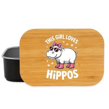 Nilpferd Sprüche Flusspferd Witz Nilpferd Geschenk - Lunch Box - Schwarz - Vorne