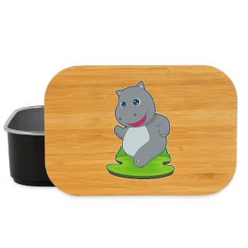 Hippopotame Jogger Jogging Sports - Boîte à goûter - noir - Devant