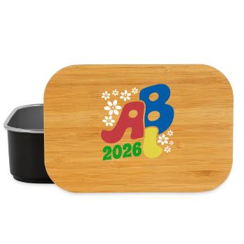 Don rétro Abitur ABI Blossoms 2026 - Boîte à goûter - noir - Devant