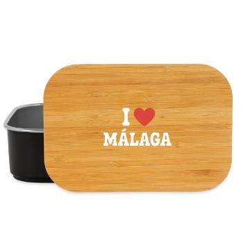 J’adore Málaga - Boîte à goûter - noir - Devant