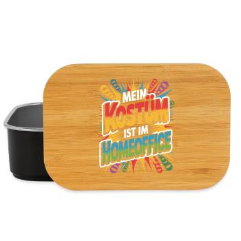 Costume is in the home office carnival carnival office - Lunch Box - black - Front