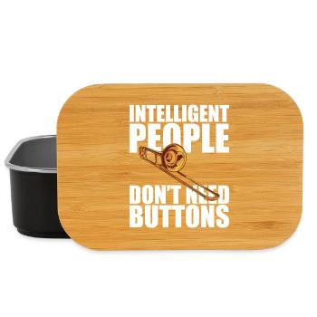 Buttons Trombone Trombone Player Trombonist - Lunch Box - black - Front