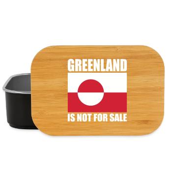 Greenland Is Not For Sale - Lunch Box - Schwarz - Vorne