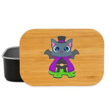 Chauve-souris Halloween Chauve-souris - Boîte à goûter - noir - Devant