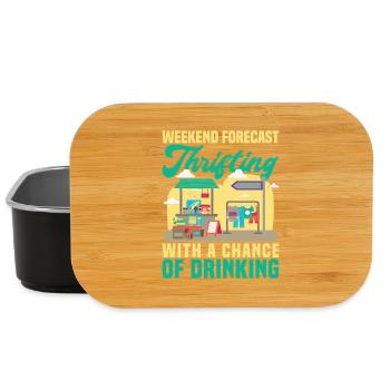 Thrift Shopper Weekend Forecast Thrift Store - Lunch Box - Schwarz - Vorne