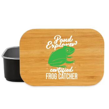 Frog Catcher Pond Explorer Certified Frog - Lunch Box - black - Front