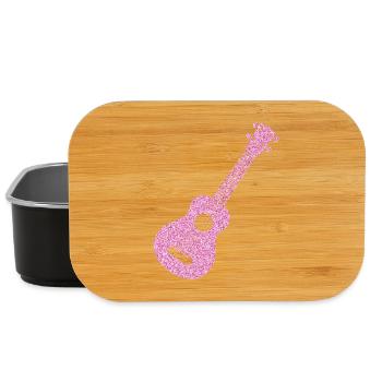 Hawaiian Ukulele Uke Diamonds - Lunch Box - Schwarz - Vorne