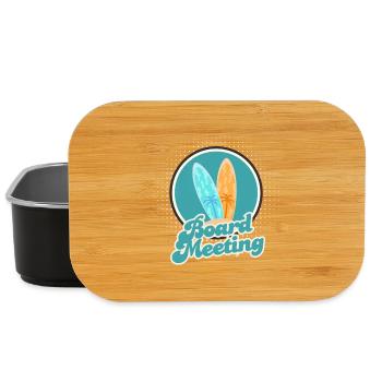 Surfing Board Meeting - Lunch Box - black - Front