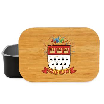 Cologne Alaaf Coat of Arms Confetti - Lunch Box - black - Front
