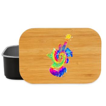 Hawaiian Ukulele Uke Tie Dye - Lunch Box - Schwarz - Vorne