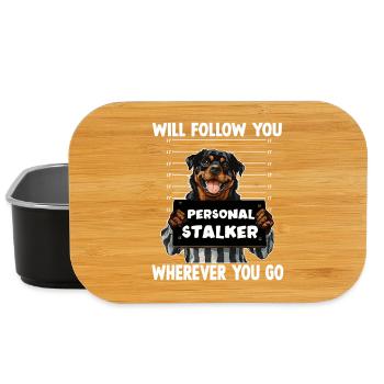 Dog Sayings Dog Owner Gift Walk - Lunch Box - black - Front
