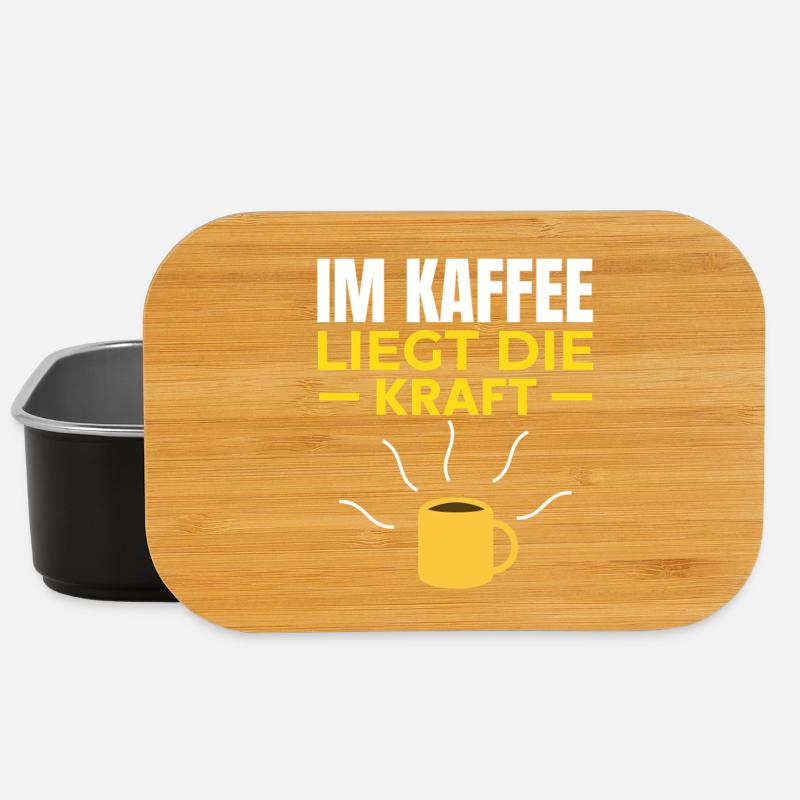 The power lies in coffee - Lunch Box - black