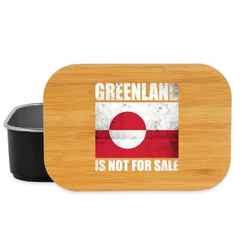 Greenland Is Not For Sale Shirt - Lunch Box - Schwarz - Vorne