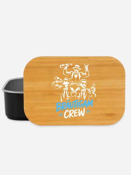JGA T-Shirt Männer Junggesellenabschied Poltern - Lunch Box - Schwarz