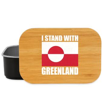 I Stand With Greenland Is Not For Sale - Lunch Box - black - Front