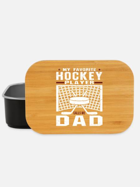 My Favorite Hockey Player Calls Me Dad - Lunch Box - Schwarz